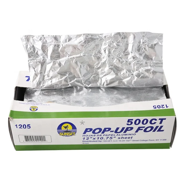 
disposable aluminum silver foil paper sheets 500sheets 