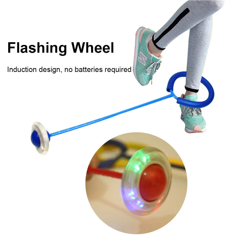
wholesale fitness toys sports swing ball flashing jump skip ball bouncing ball for kids 