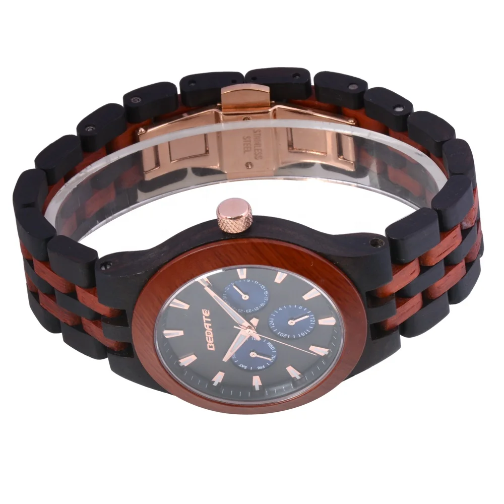BEWELL watch store online sale luxury watch dropshipping wood watch men with luxury wooden wristwatch boxes