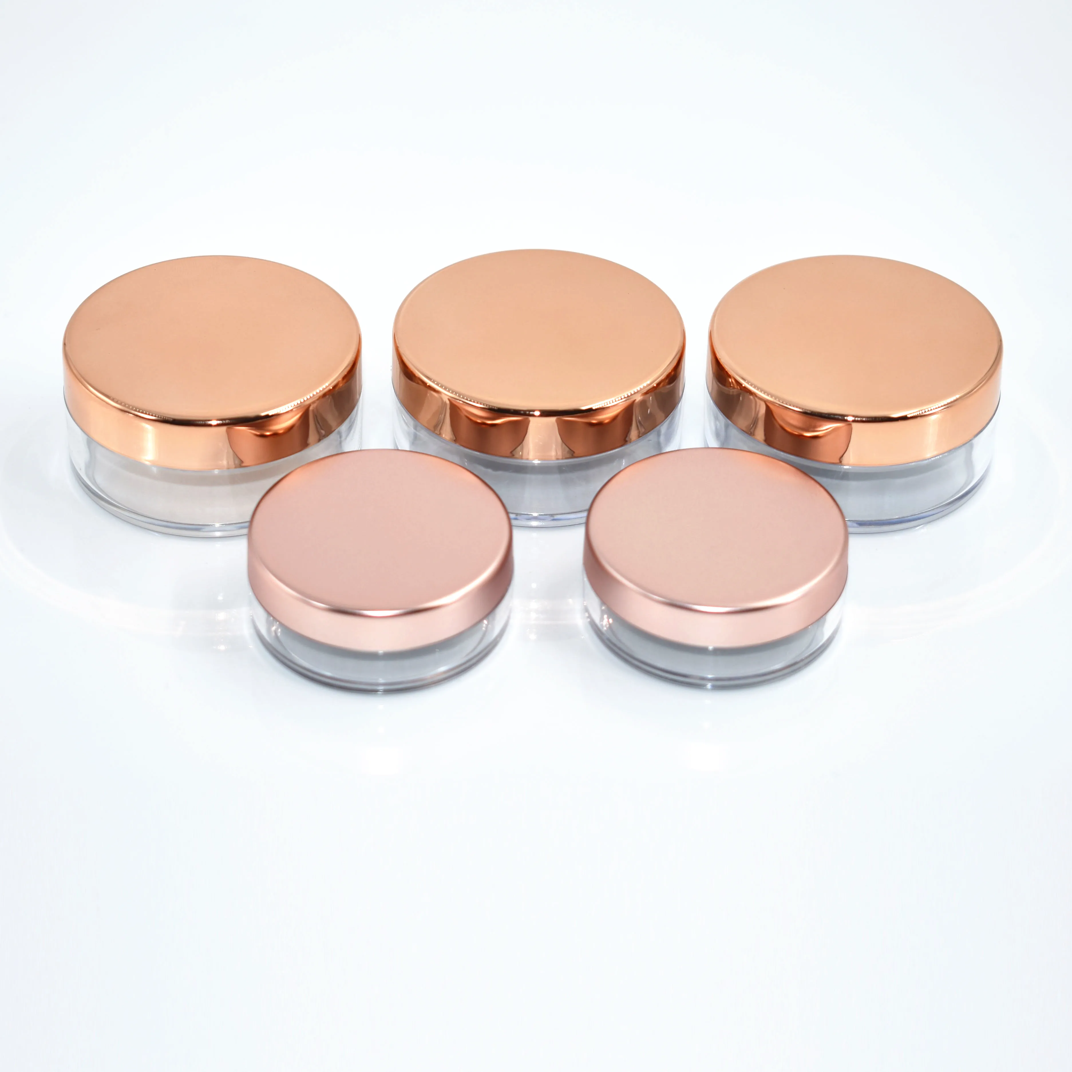 3g 5 г, 10 г, 20 г, 30 г, розовой крышкой баночка для порошковой пудры с сифтером, с изображением для Минеральная рассыпчатая пудра горшок