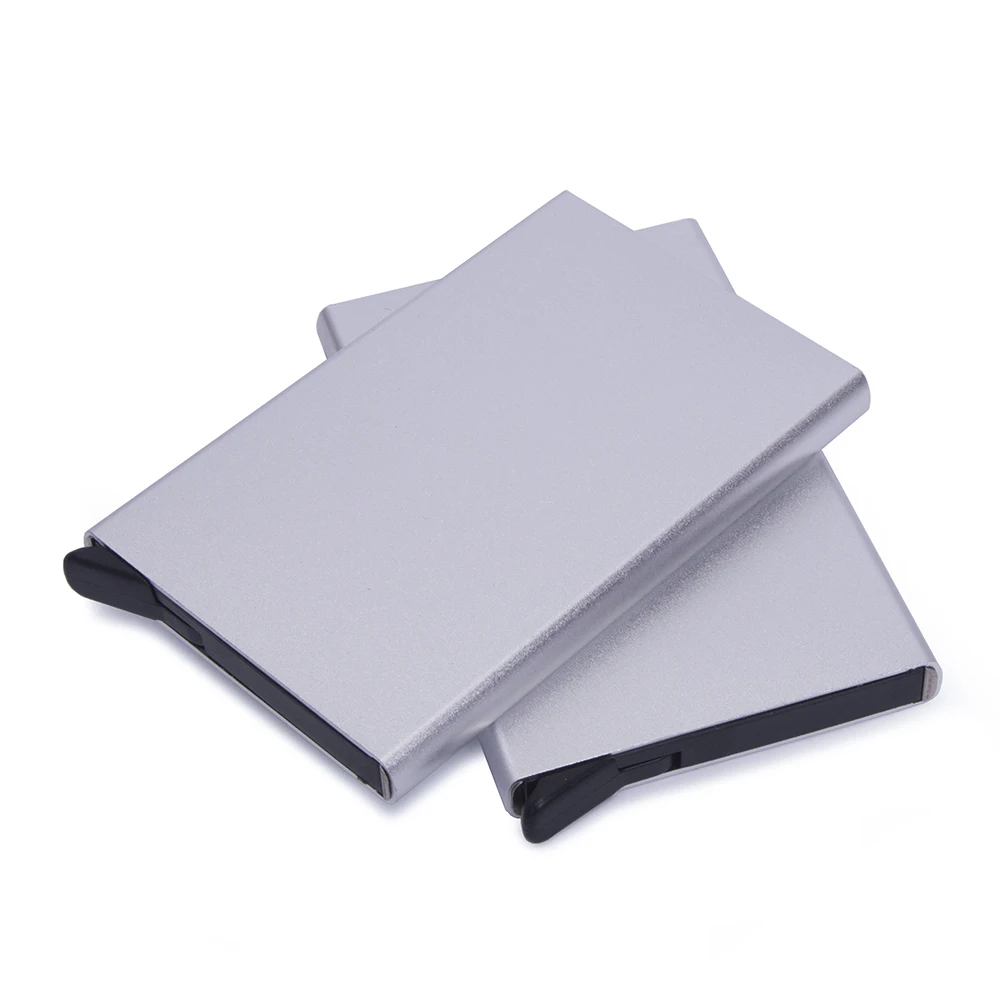 
New Arrive Durable Metal Wallet Factory Mutil Colors Aluminum RFID Function Card Holder 