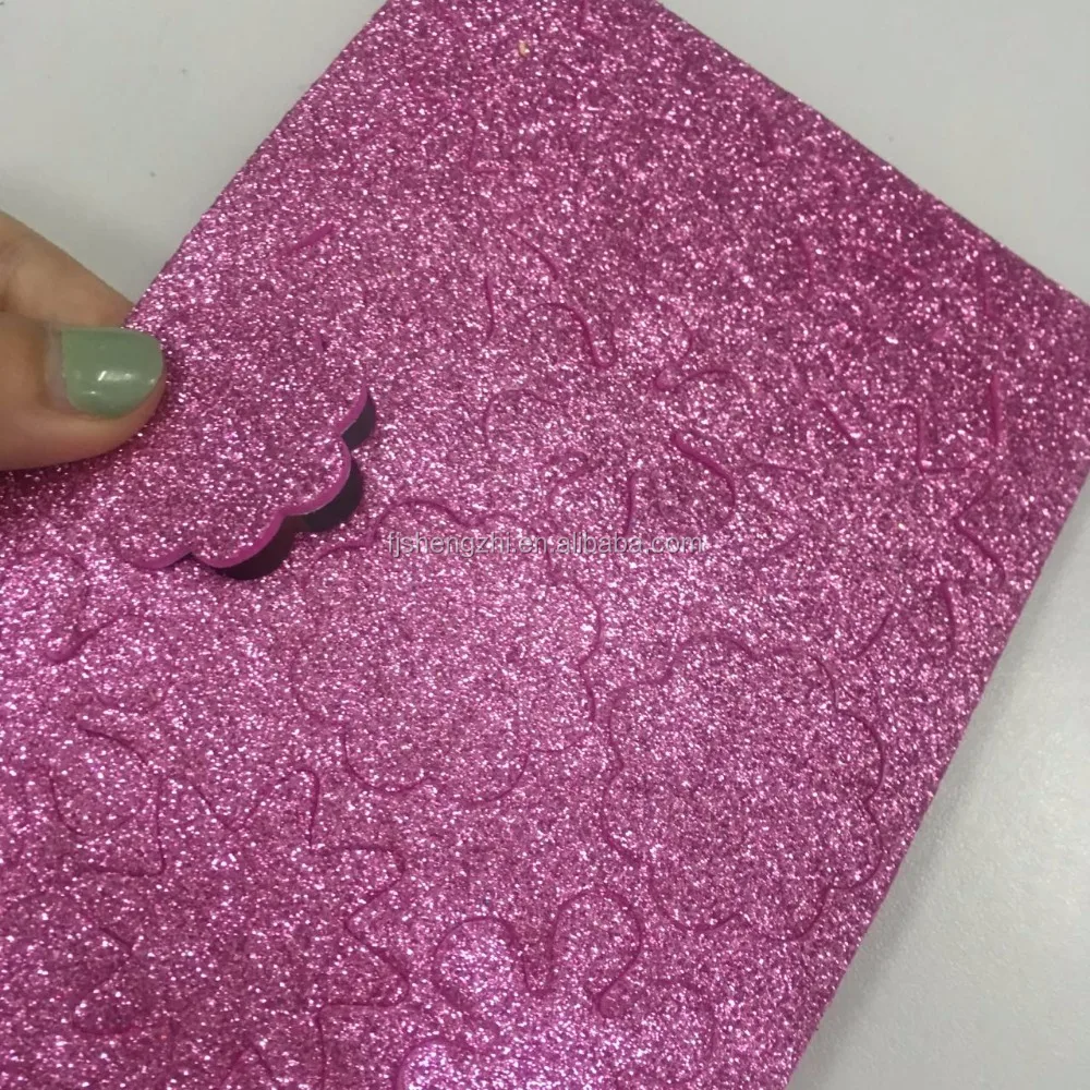 assorted color flower shape glitter foam sticker