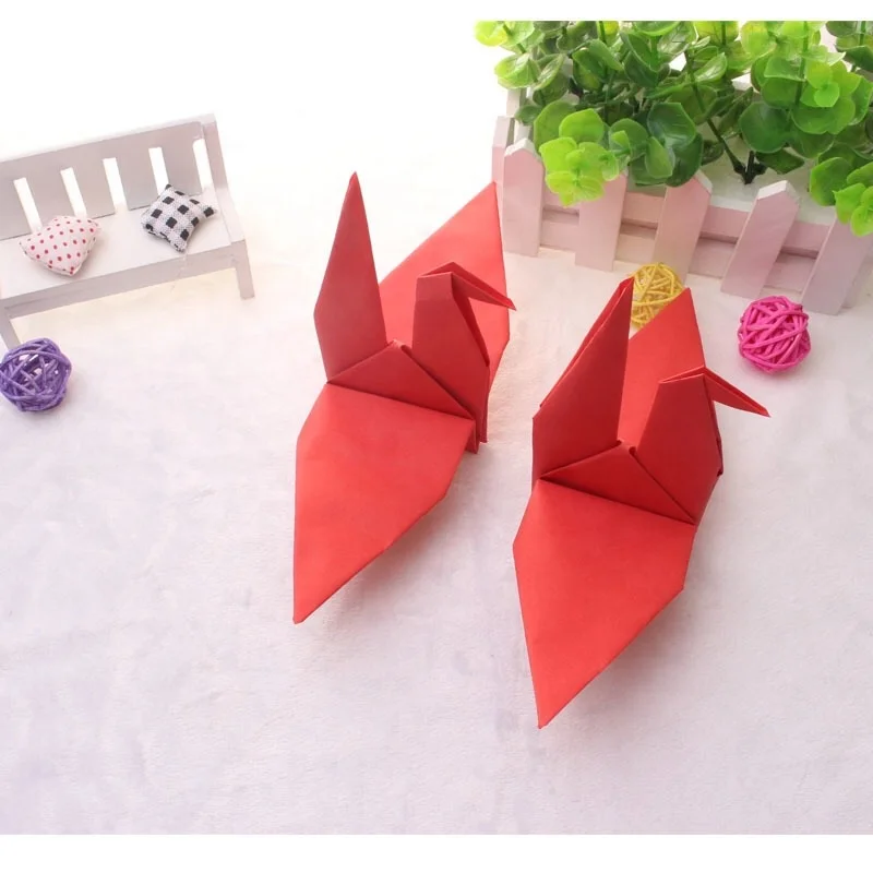 Factory 100pcs/bag Folded Paper Origami Birds for Birthday Wedding Baby Shower Party Decoration