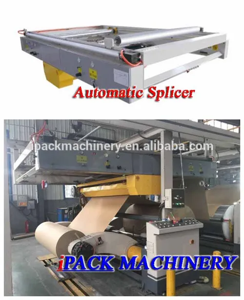 automatic roll paper splicer price of corrugated cardboard line