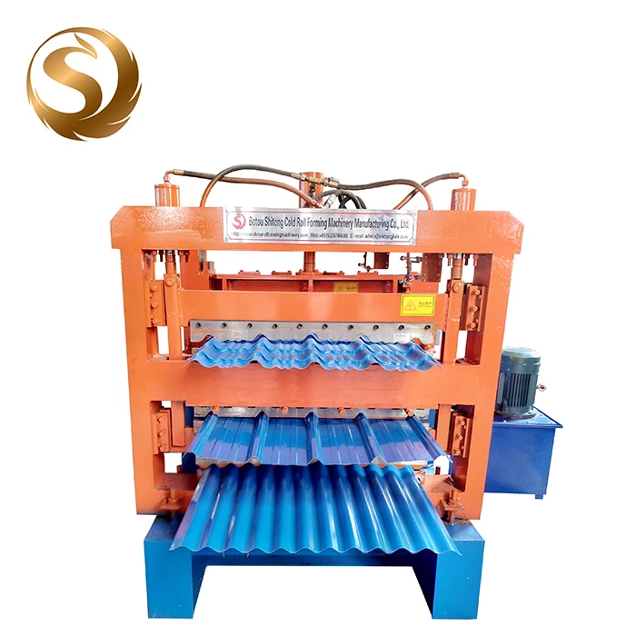 Трехслойный кровельный лист, трапециевидная плитка, роликогибочная машина