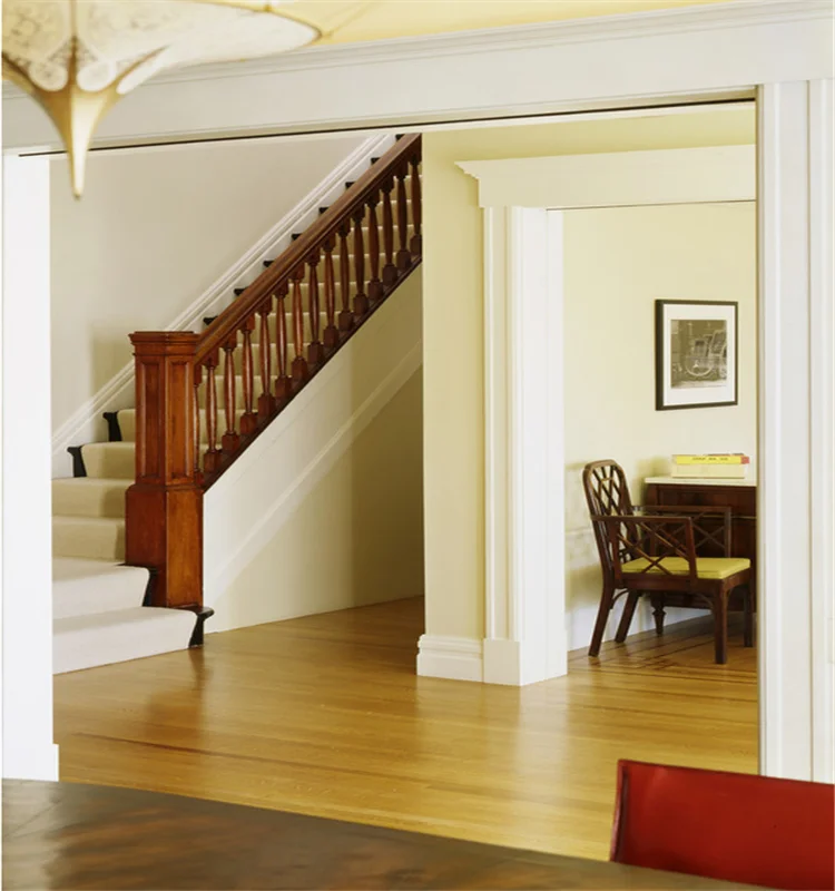 Купить Современные деревянные плинтусы из цельной древесины, белые деревянные настенные углы, облицовка плитки, плинтус