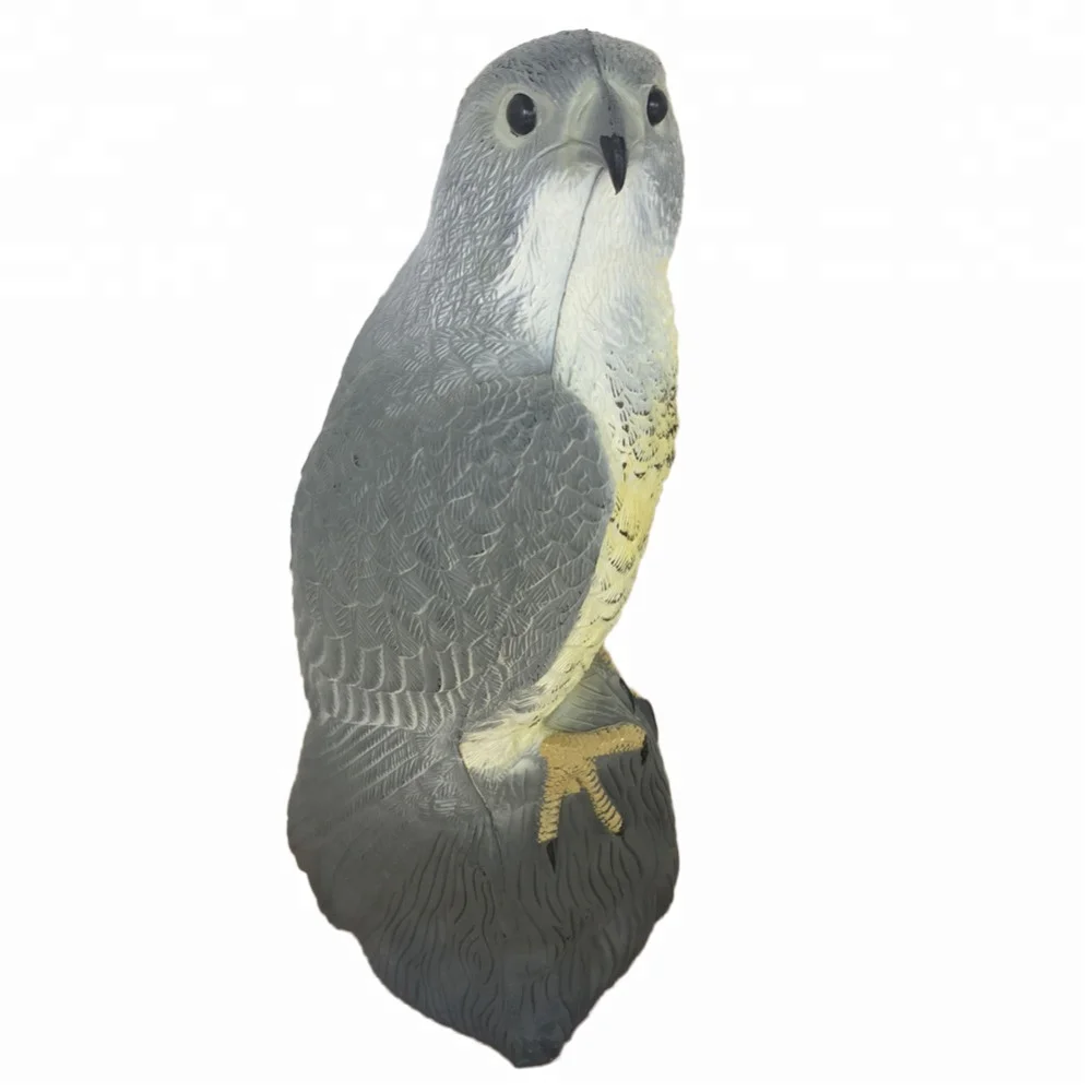 Hunting Birds Decoys Falcon Bird Scare Motionless Garden Plastic Pest Control Care Deter Scarer Defenders Standing Hawk Decoys