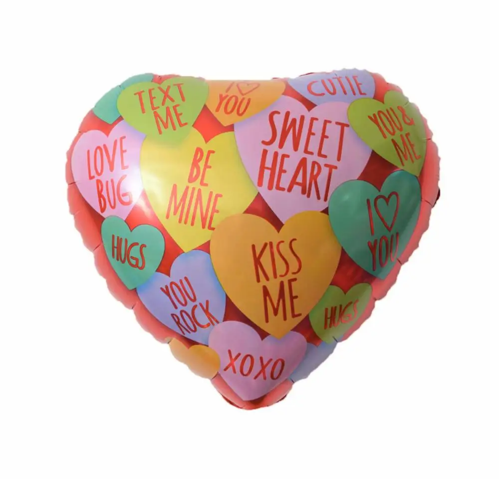 Wholesale Cheap High Quality 18 Inch Heart Shaped Wedding Party Decoration Love Aluminum Foil Balloon