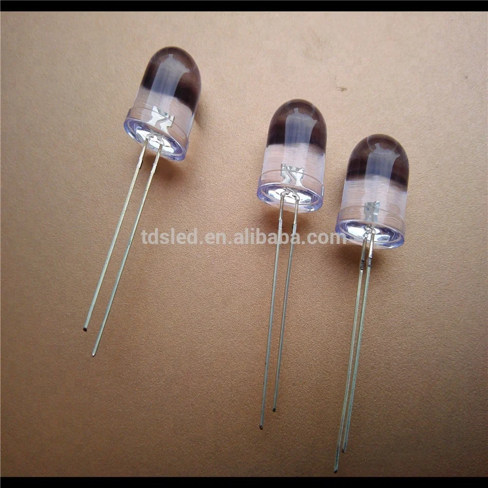 Diffused 585nm - 590nm - 595nm 10mm Yellow led diode for underwater light