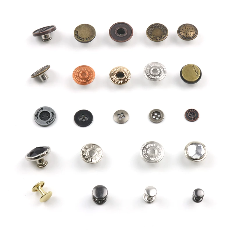 Good Price Factory Direct Supply High Quality Alloy Brass Tack Jeans Button Custom