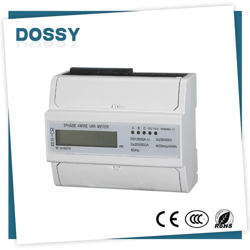 3 Фазы 4 Провода Квтч Стандарт 4 Модуль 3 Phase Energy Meter