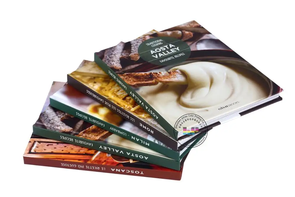 Custom colouring hardcover book printing for cooking