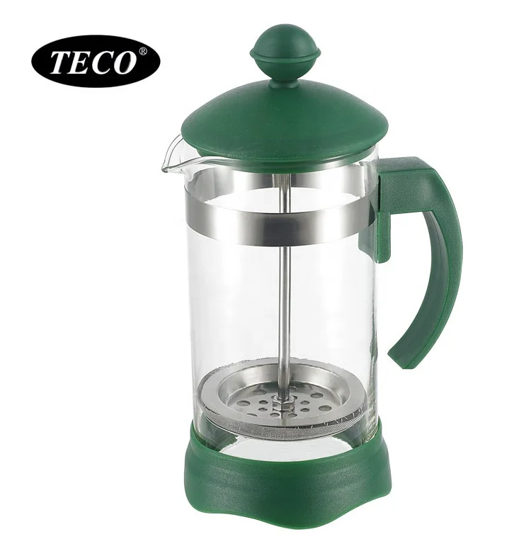 Heat Resistant Yellow Color Plastic Cafetiere French Press 350ml With Filter