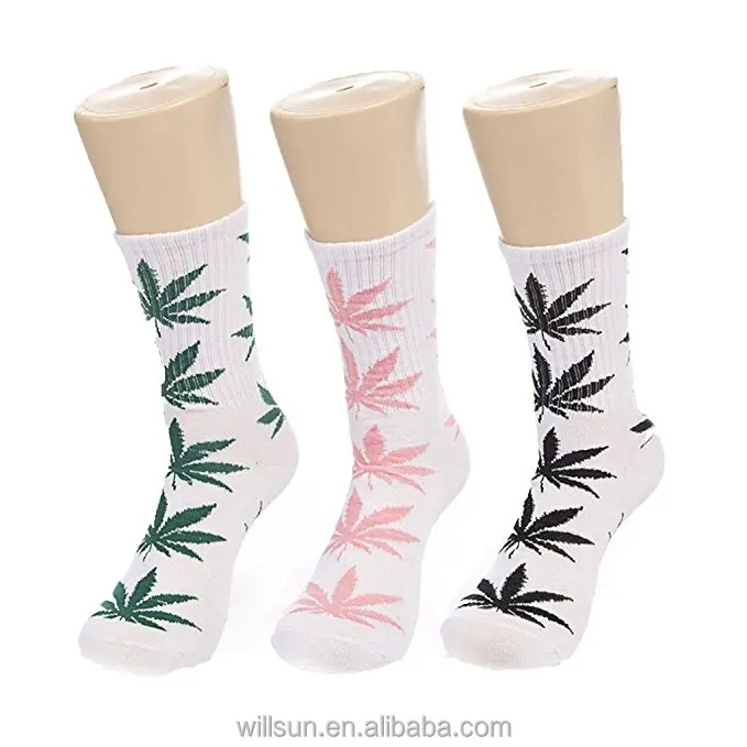 
Men and Women wholesale Maple leaf stockings Weed Plantlife Hemp Skateboard hip-hop socks 