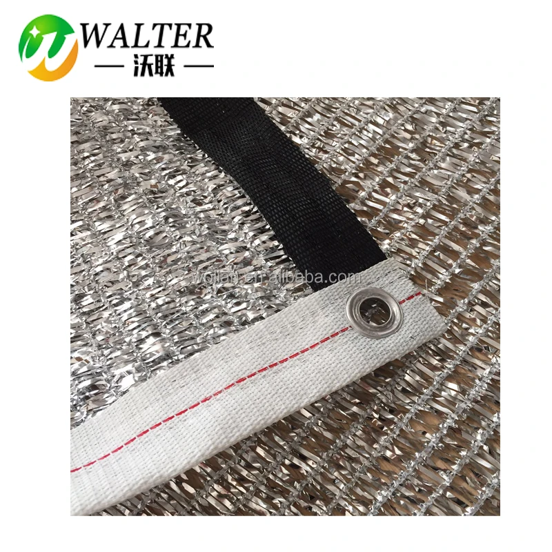 silver  shade cloth 70% 80 % 90%shade factor Aluminum shade mesh/UV coating silver net