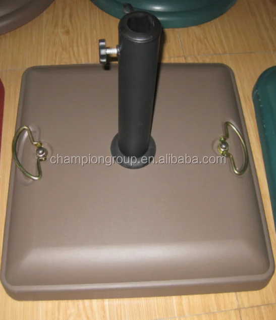 square concrete umbrella base