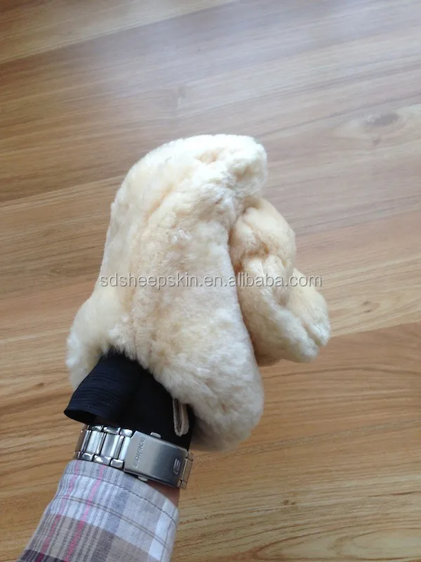Merino Sheep Skin Lamb Oven Mitts car wash Gloves