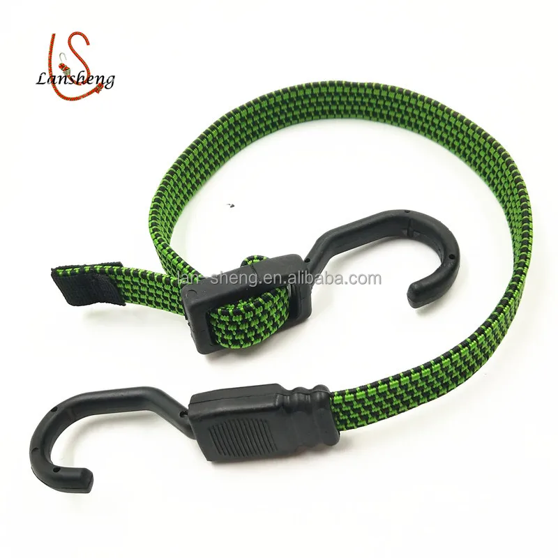 18mm flat bungee belt with supper strong steel core hooks