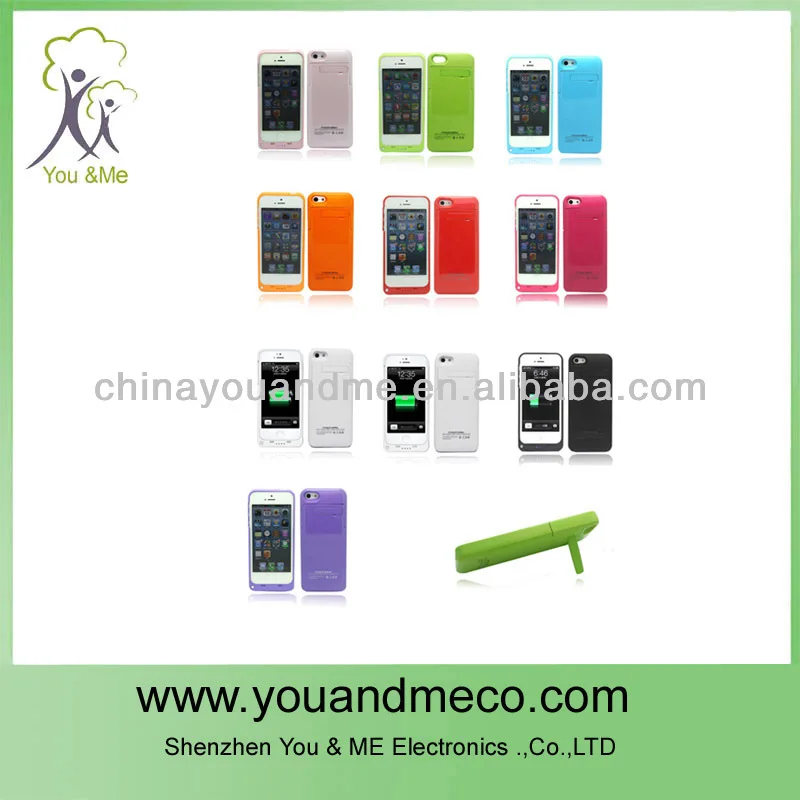 новое прибытие! перезаряёаемые внешние резервные зарядное устройство случае для iphone 5