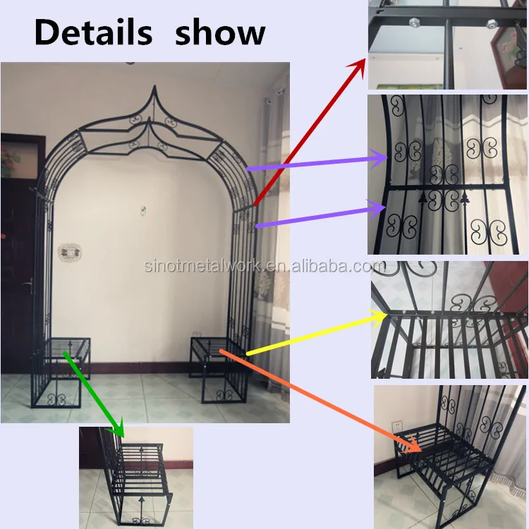
new wrought iron garden pergola metal arch 
