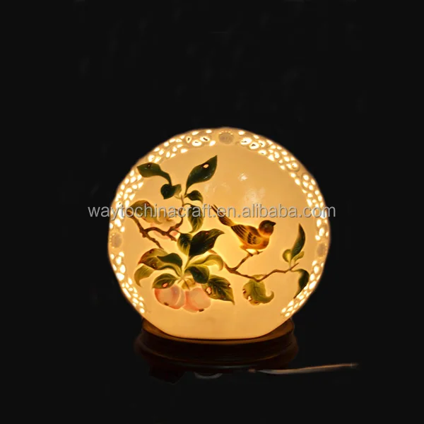 Hot Sale Hand Painted Porcelain Desk Light