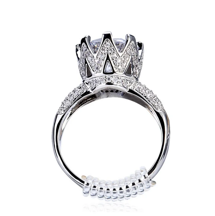 Spiral Custom Eco-Friendly Ring Size Adjuster Silicone For Loose Rings