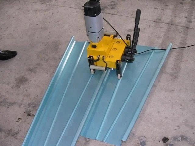 roof panel seamer zip lock for standing seam roofing seaming machine for standing seam