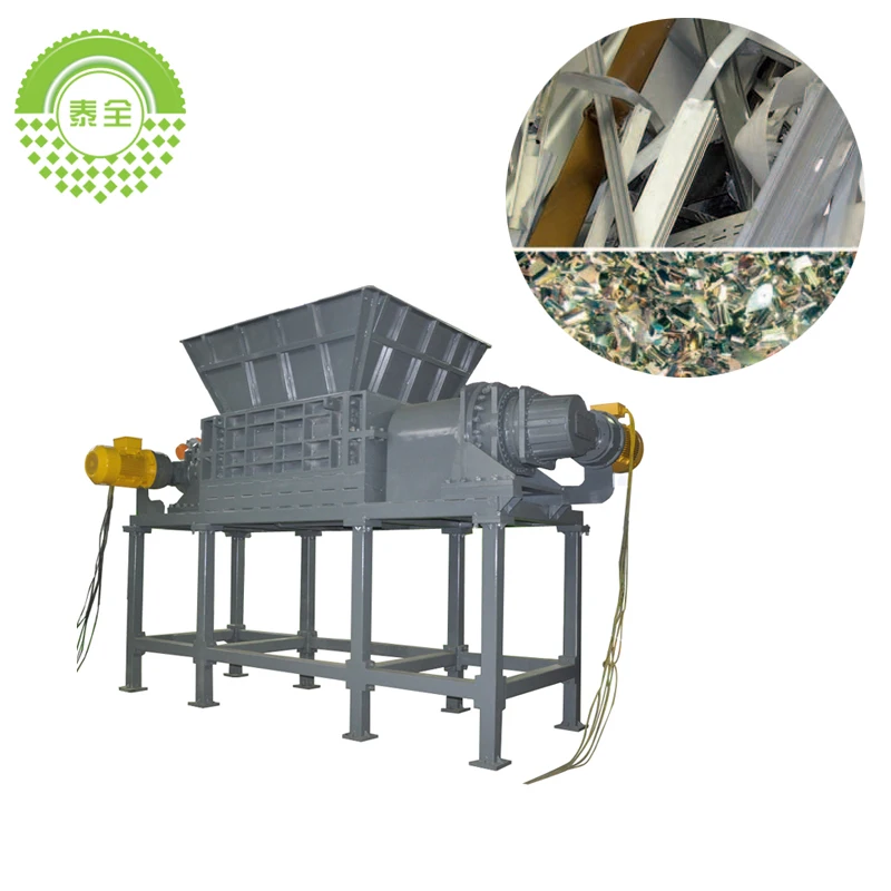 Double Shaft Shredder Brand New!!!user-friendly Low Price Carbon Black Refining Machine Tires Shredders