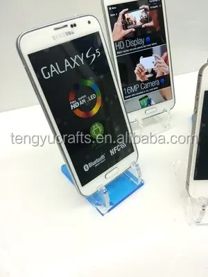 
plexiglass clear counter top display stand holder rack acrylic cellphone store displays 