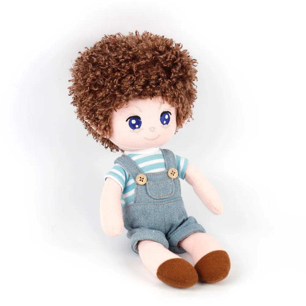 China suppliers custom made cotton stuffed cute boys rag dolls