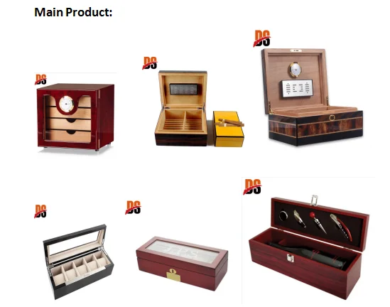 Hot premium travel humidor home storage cigar wood packaging boxes