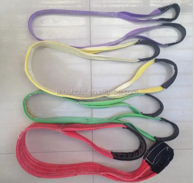 Cheap Price 5T Polyester Flat Lifting Sling Safety Factor 6 Times Loading Webbing Sling