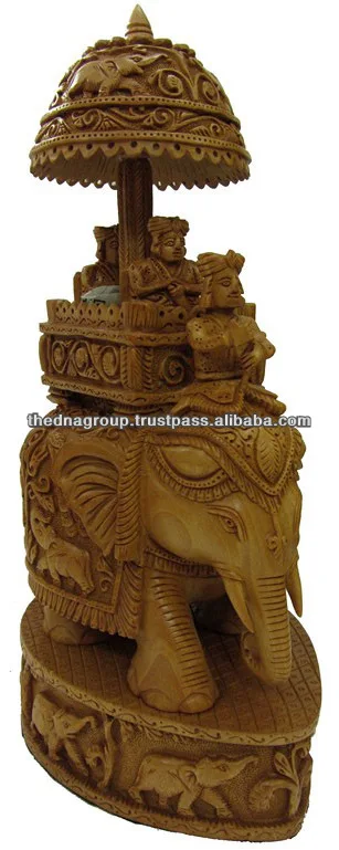 Animal Shaped Wood Carving Art Crafts