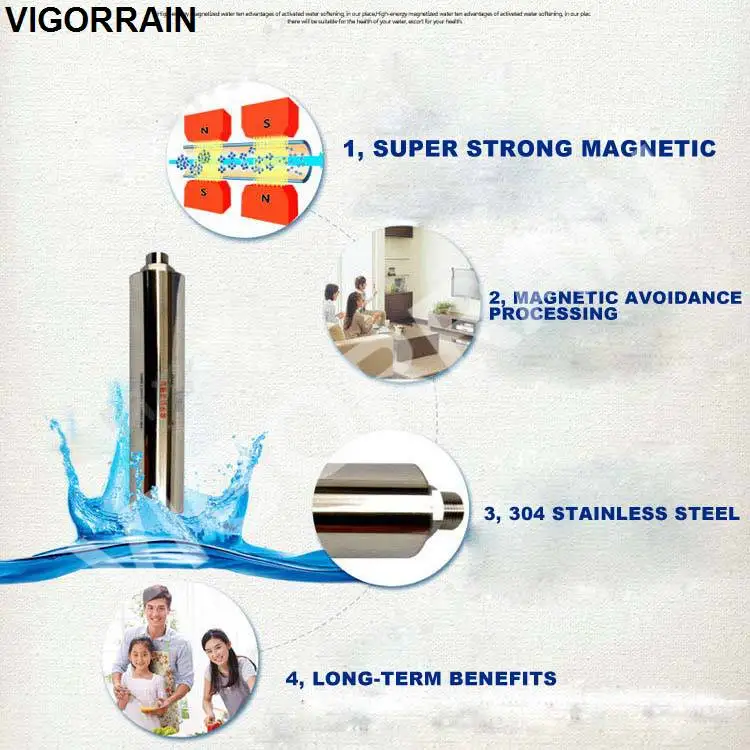 
neodymium permanent filter hard water magnet magnetic scale inhibitor anti limescale 