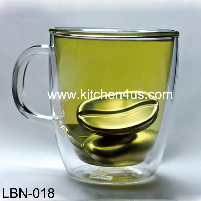 reusable stainless steel ice cube coffee bean shape