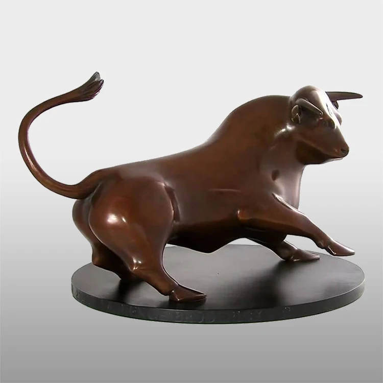 Factory  life size metal bronze sculpture cattle bull statue for sale