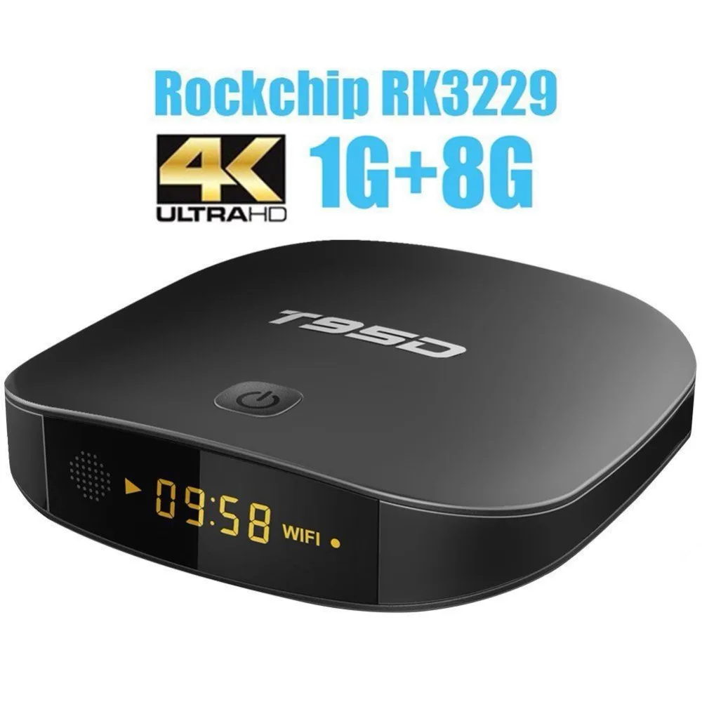 
2018 Factory Supply T95D High Quality Android TV Box 3D 4K RK3229 Set Top Box 1GB 8GB smart tv box free xxx movie 