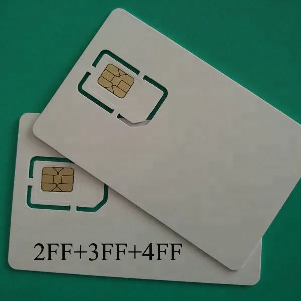 
2G 3G 4G Blank PVC Programmable Printing SIM Cards 