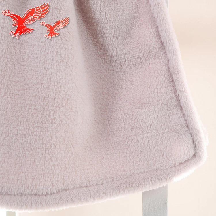 China Factory Wholesale Custom Cartoon Soft Eco-friendly Microfiber Doll Shape Coral Fleece Kids Hanging Hand Towel