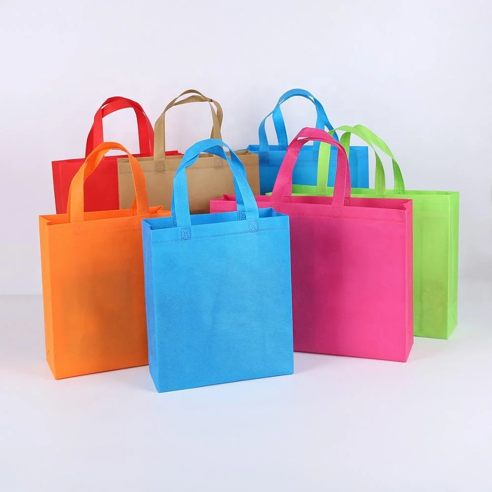 Ultrasonic machine made heat seal non woven promotional bag