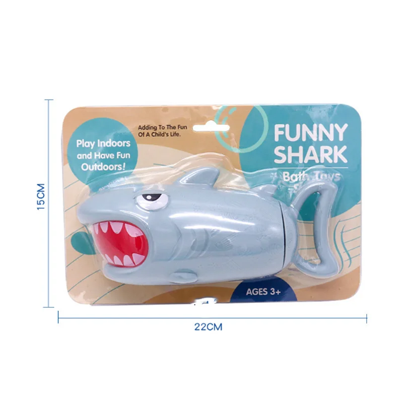 outdoor summer toy shark plastic toy water gun toy