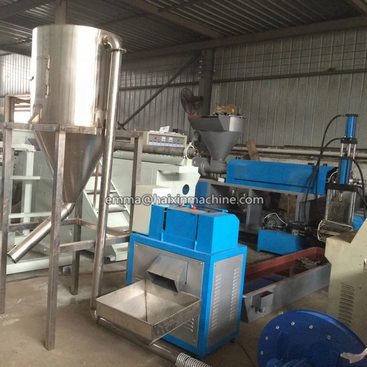 High yield waste recycled plastic film pe pp granules making machine