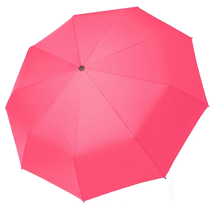 Wholesale Windproof Advertising Auto Open Auto Yellow Promotion 3 Fold Umbrellas