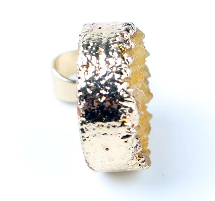 Multi Color Druzy Agate Stone Connector Druzy Agate Pendant