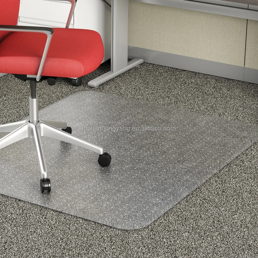 
Custom Transparent Studded Chair Floor Mat Waterproof For office 