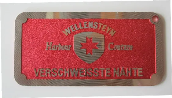 
Custom metal plates brand logos , metal letter logo label 