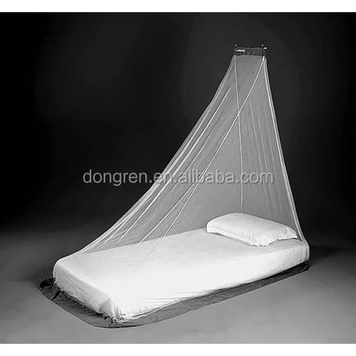 Wholesale 100% polyester Green Triangle Hanging Mosquito Net