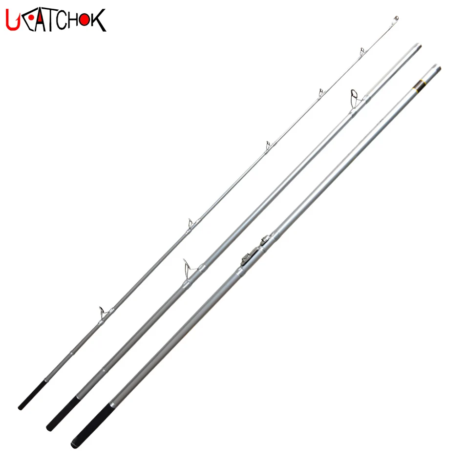 4.2M KW Guides up to 300g Lure 3sections  H power fast action surf racing rod beach far shot long casting rod