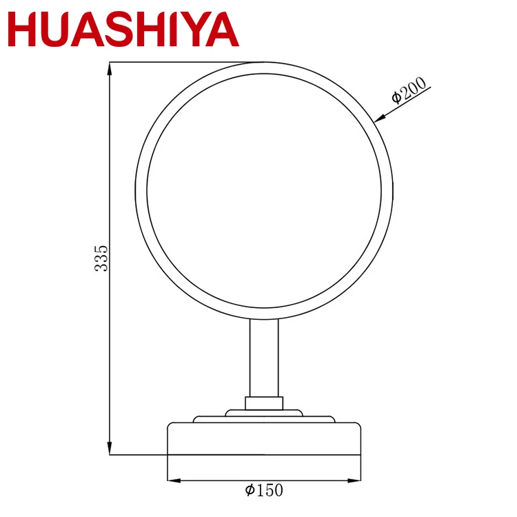 
best selling double sided magnifying metal led makeup mirror 