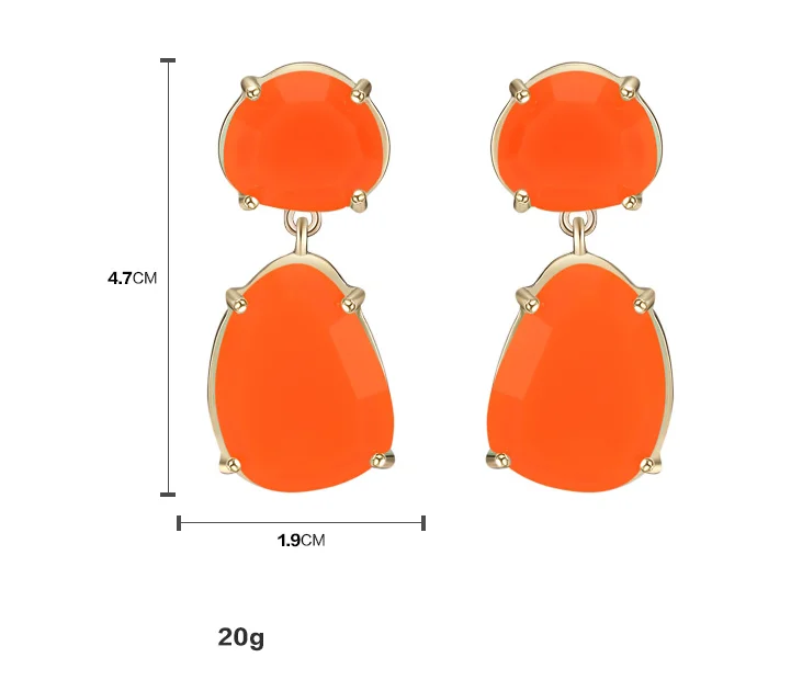 
gold bali designs wholesale personalized resin jewelry earring irregular geometric tortoise epoxy resin earrings 